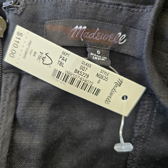 Madewell Tie-Waist Romper Size 0 NWT - Picture 5 of 9